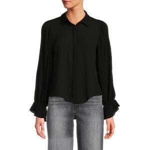 Women's Area Stars Lee Blouse, Black, Small, NWT